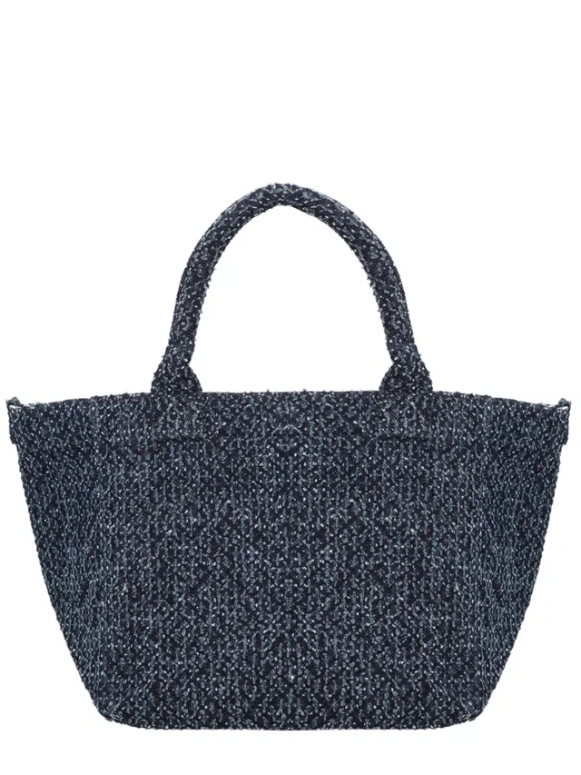 GANNI Organic Cotton Denim Tote Bag — Blue in Blue Denim from HEWI