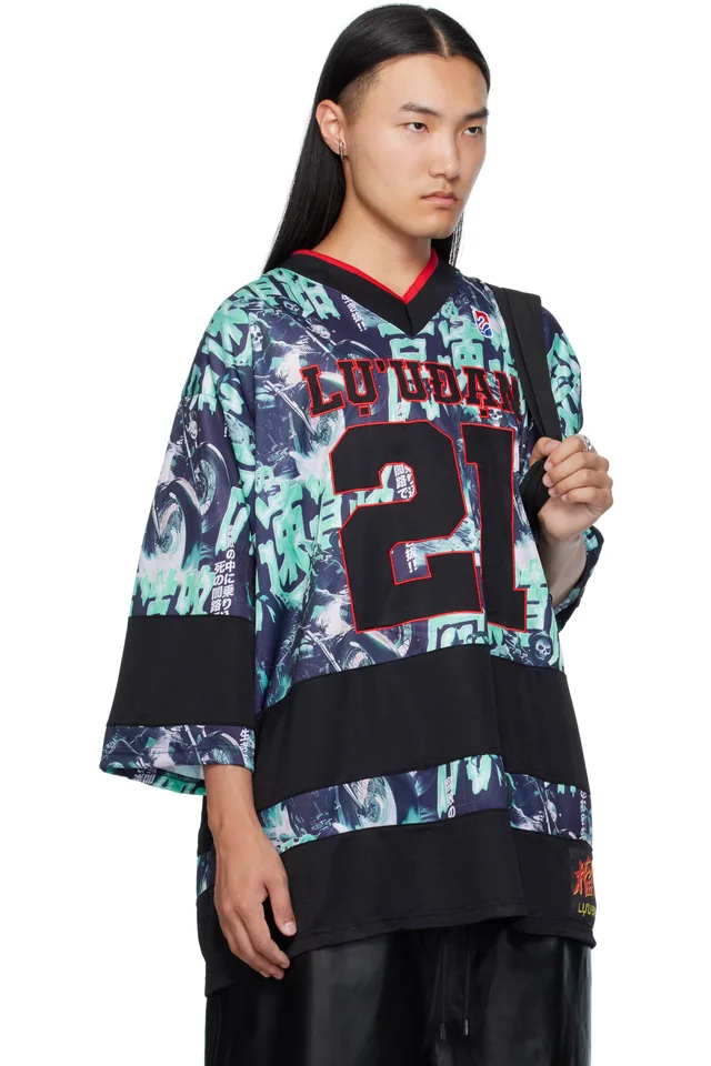LU'U DAN Multicolor Hockey L-D T-shirt, photo 2 of 5 from SSENSE