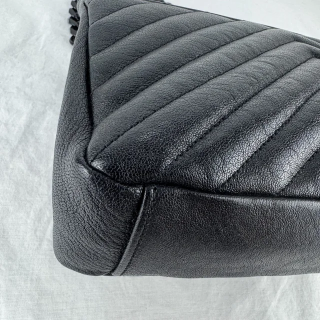 Saint Laurent College Medium Bag in Calfskin leather, Crinkled, Metal from Reowned, photo 10 of 12