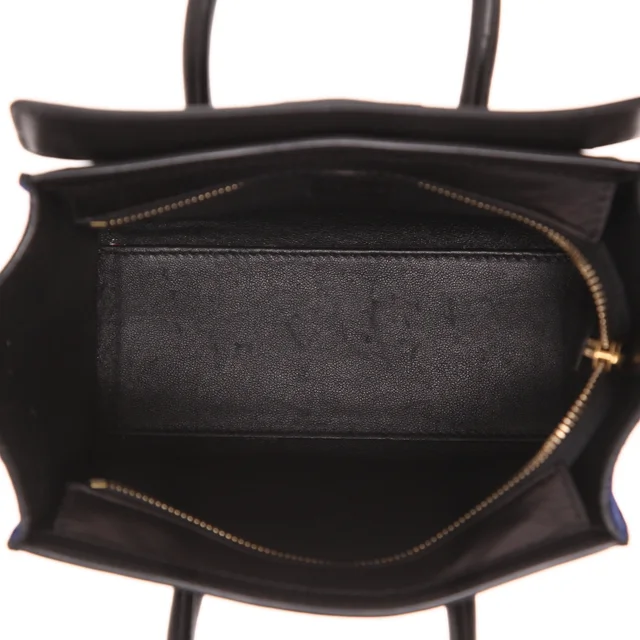 Celine Luggage Nano shoulder bag in Black Calfskin from Collector Square, photo 4 of 4