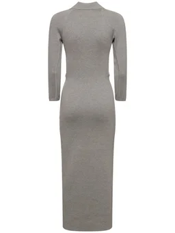 16arlington Midi dress with shirt collar in 55% Silk, 45% Cotton, photo 5 of 5 from LUISAVIAROMA