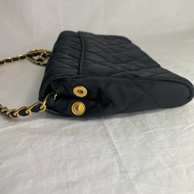 Prada Pushlock Chain Flapbag in Tessuto, Tessuto Quilted from Reowned, photo 8 of 10