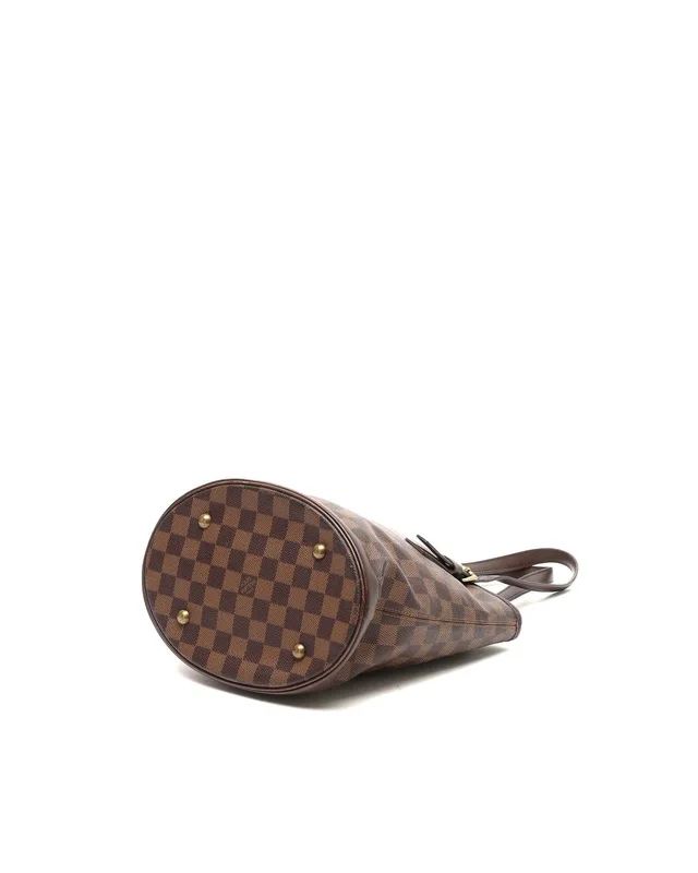 Louis Vuitton Damier Ebene Marais Bucket Bag in Brown Canvas from A Retro Tale, photo 4 of 11