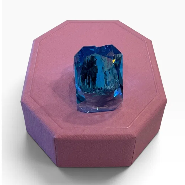 Swarovski Lucent Cocktail Ring Oversized Octagon Cut, Blue 52 / 6 Usa Damage in blue from Poshmark