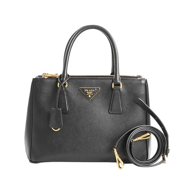 Prada Handbag Galilea Saffiano Leather Medium Bag in Saffiano leather from The Reluxe