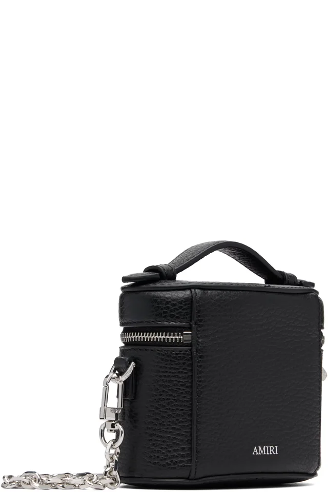 AMIRI Black Nano Vanity Bag, photo 3 of 4 from SSENSE