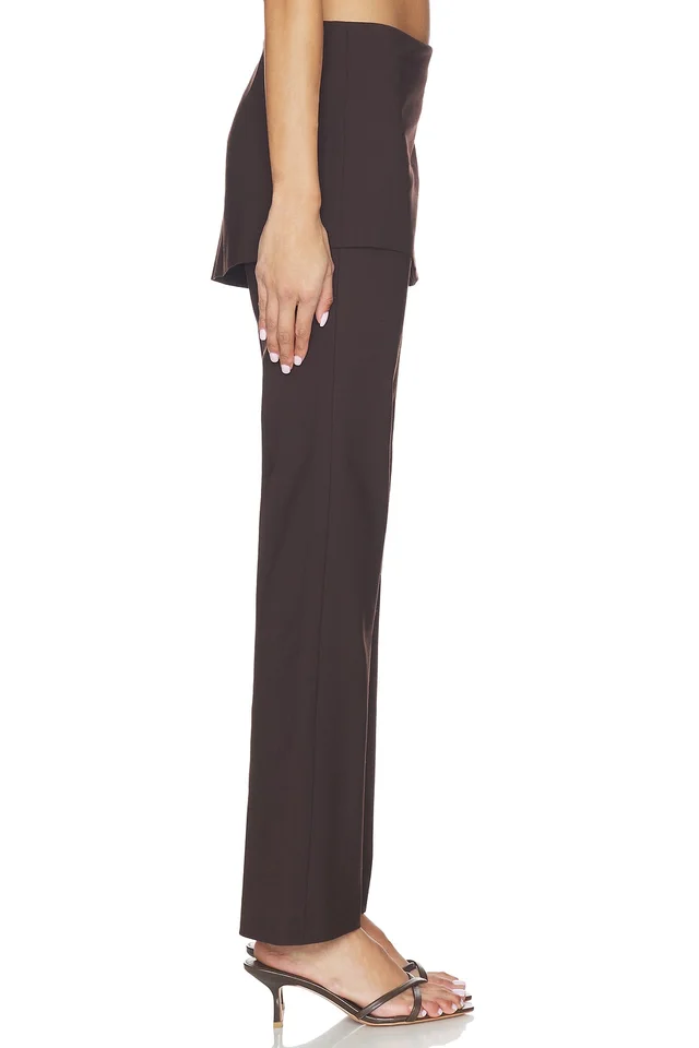 EAVES Dana Apron Pant in Espresso, photo 2 of 7 from REVOLVE (Canada)