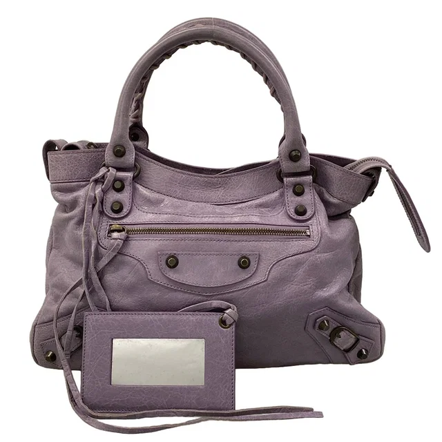 Balenciaga Handbag the Town Light Purple Leather in Purple Leather from The Reluxe