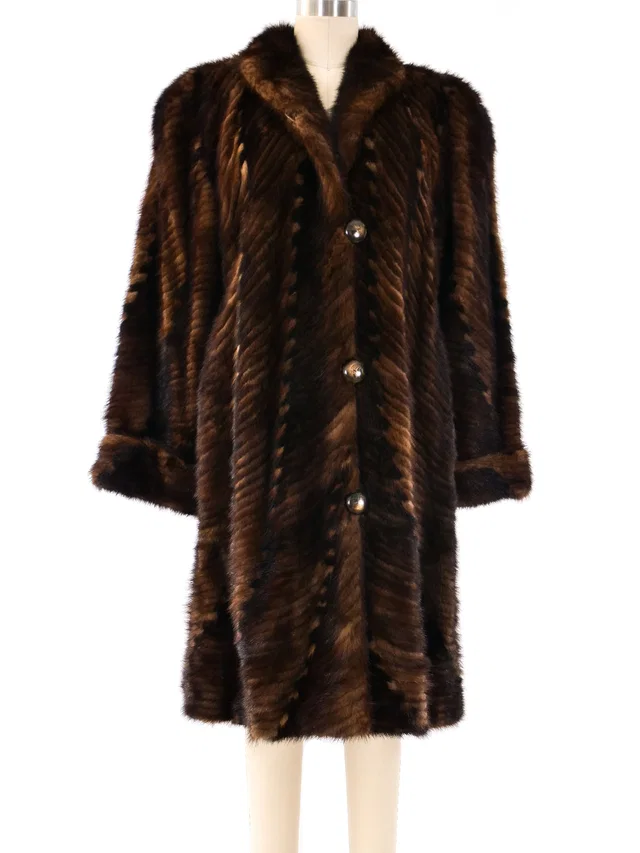 Givenchy Fur Swing Coat from Arcade Vintage