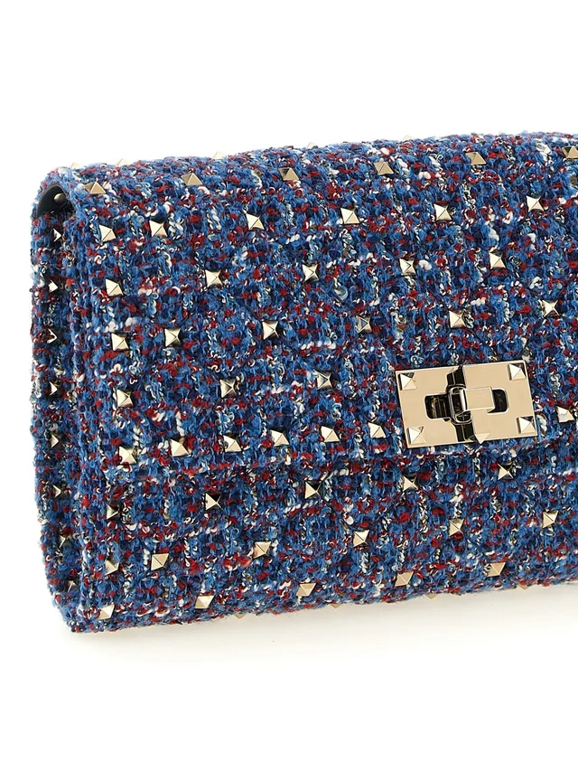 Valentino Rockstud Spike tweed shoulder bag, photo 3 of 4 from SENSER