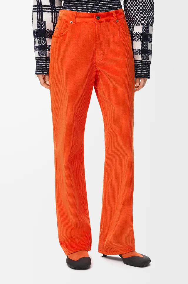 Loewe Corduroy Straight Leg Trousers, photo 2 of 5 from SENSER