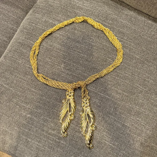 Judith Leiber Women's Belt - Gold in gold from Depop, photo 1 of 1