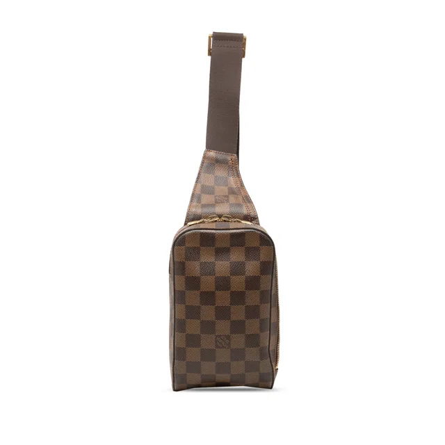 Brown Louis Vuitton Damier Ebene Geronimos Crossbody Bag in Brown Canvas from Designer Revival