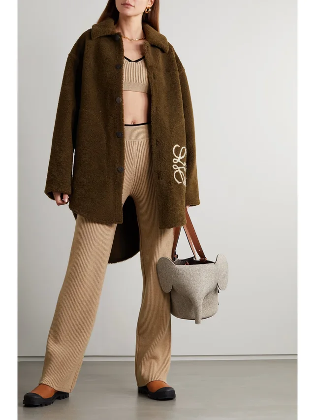 LOEWE Ribbed wool bralette in Beige, photo 2 of 2 from NET-A-PORTER (Canada)