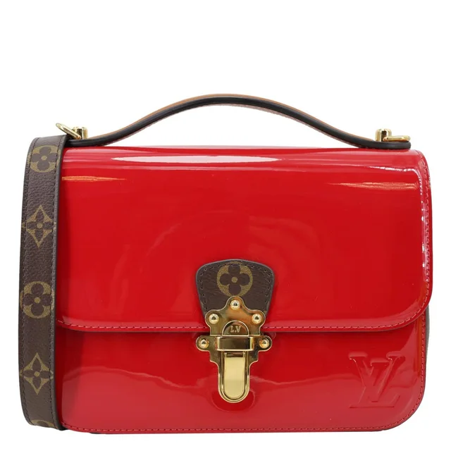 Louis Vuitton Cherrywood BB Vernis Leather Crossbody Bag Scarlet from Dallas Designer Handbags