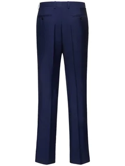 Bally Straight trousers with pleats in 60% Mohair, 40% Wool, photo 5 of 5 from LUISAVIAROMA