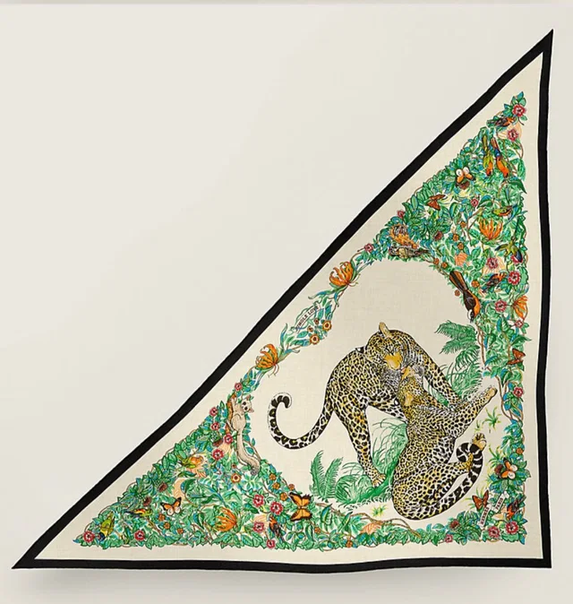 Hermès 140cm Cashmere/ Silk Large Triangle Scarf - in Box in Silk from Luxury Promise