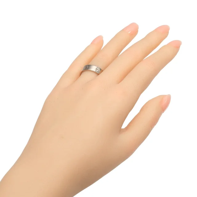 Cartier Love Au750 White Gold Ring Size 13 in White from LuxUness, photo 2 of 2