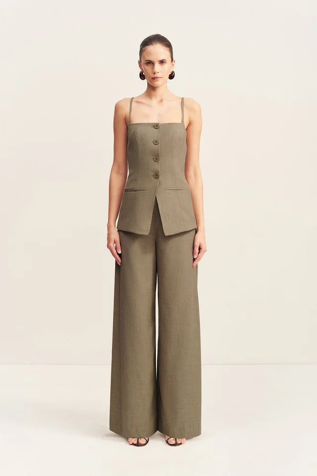 Shona Joy ASHER TAILORED TOP - ROCK from Shona Joy, photo 1 of 1