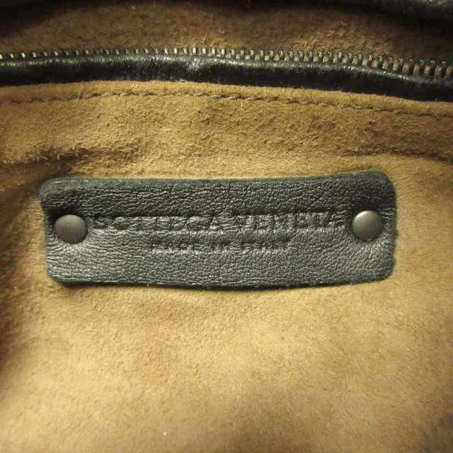 Bottega Veneta Intrecciato Leather Mini Boston Bag in Black Woven leather from LuxUness, photo 9 of 14
