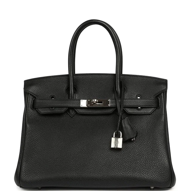 Hermès Birkin 30 Black Togo Palladium Hardware in Black Togo leather from Madison Avenue Couture