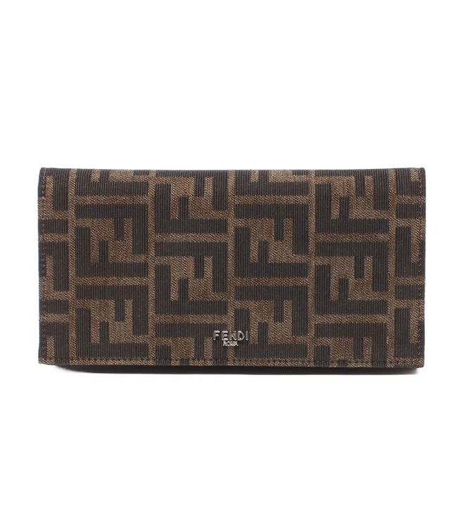 Fendi Wallet Zucca Brown in Brown from The Reluxe