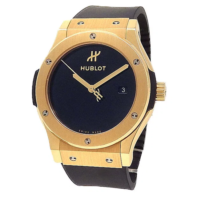 Hublot Classic Fusion Black Dial Mens Watch 542.VX.1230.RX.MDM in yellow|black|gold from Jomashop.com