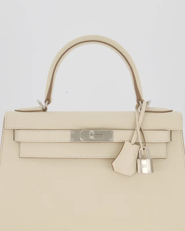 HOT* Hermès Kelly 28 Sellier Bag in White Epsom leather from Sellier, photo 15 of 20