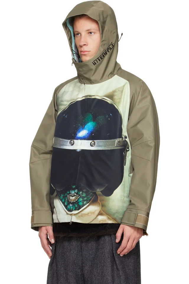 UNDERCOVER Khaki UC2E4205-1 Jacket, photo 4 of 5 from SSENSE