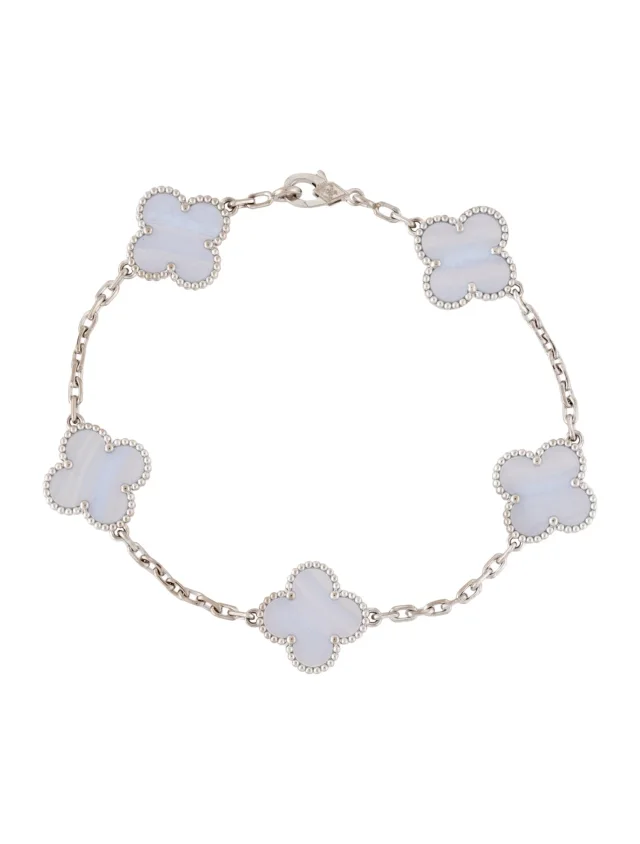 Van Cleef & Arpels Vintage Alhambra Bracelet, 5 motifs, 7.25" in multicolor from The RealReal