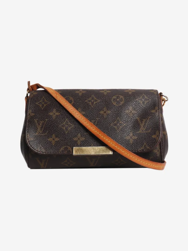 Louis Vuitton Brown 2015 Monogram Favorite MM bag in Brown Coated canvas from Sign of the Times