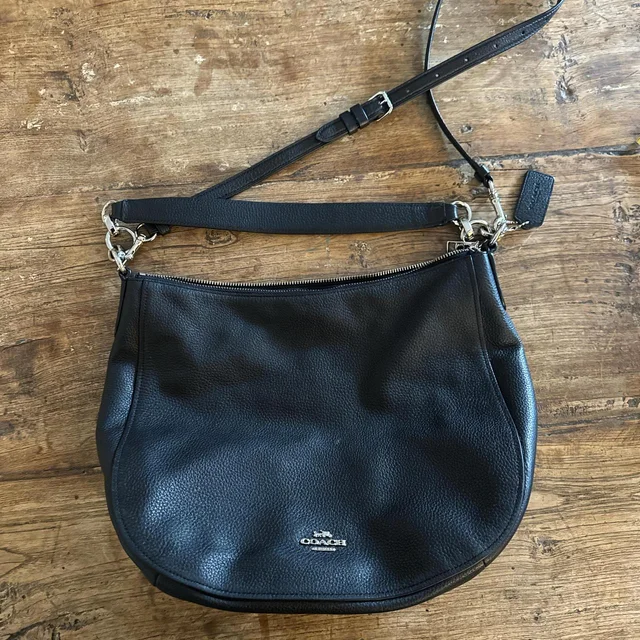 Coach Women's Bag - Black in black Leather from Depop, photo 1 of 1