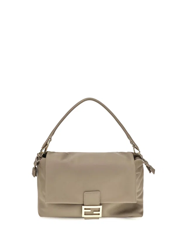 Fendi Baguette Shoulder Bag — Taupe Calf Leather in Taupe Calfskin from HEWI
