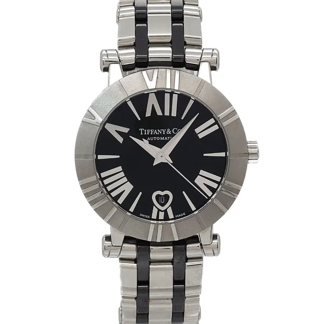 Tiffany & Co. Atlas 68 Watch Heart Date Black Automatic in Black Ceramic from The Reluxe