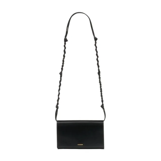 Jil Sander Tangle Wallet — Black Calfskin in Black Calfskin from HEWI