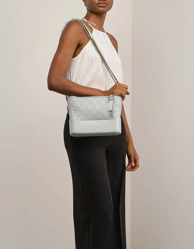 Chanel Gabrielle Small Calf Light Grey in Grey Calfskin from SACLÀB, photo 2 of 2