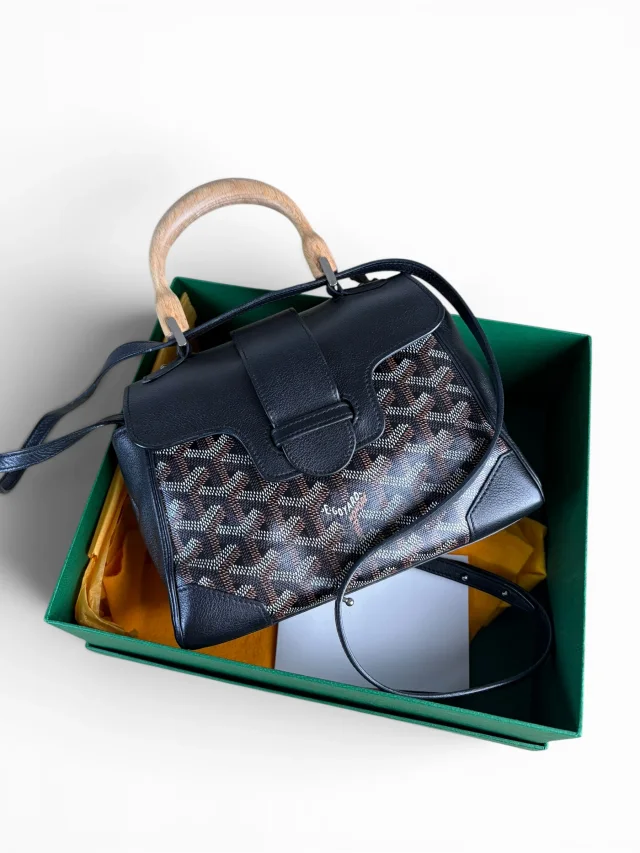 Goyard Black Saigon Souple Mini in Black Canvas from Season 2 Consign, photo 2 of 9