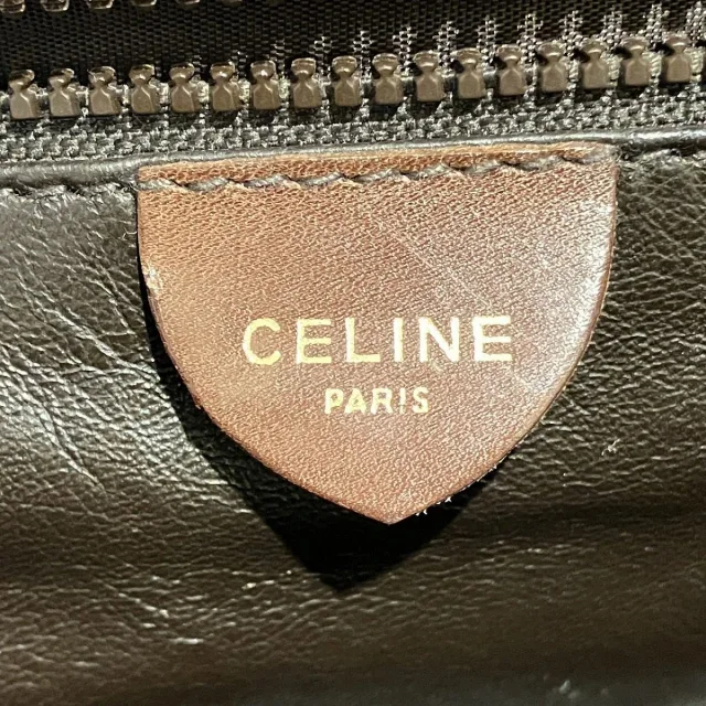 Celine Leather Handbag in Gold Leather from LuxUness, photo 4 of 9