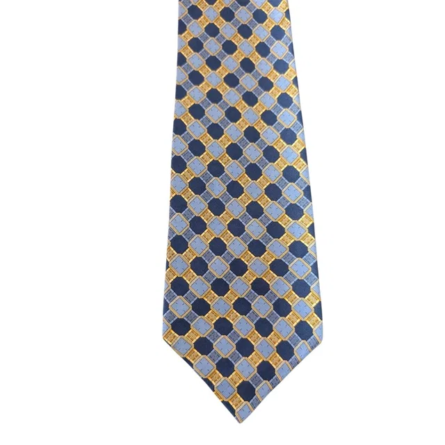Highly Sought After Vintage Piaget 100% Silk Men's Blue Tie W Multicolor Designs in blue Silk from Poshmark