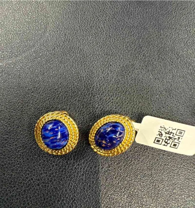 Dior Blue Clip-on Earrings in Blue from Luxury Promise