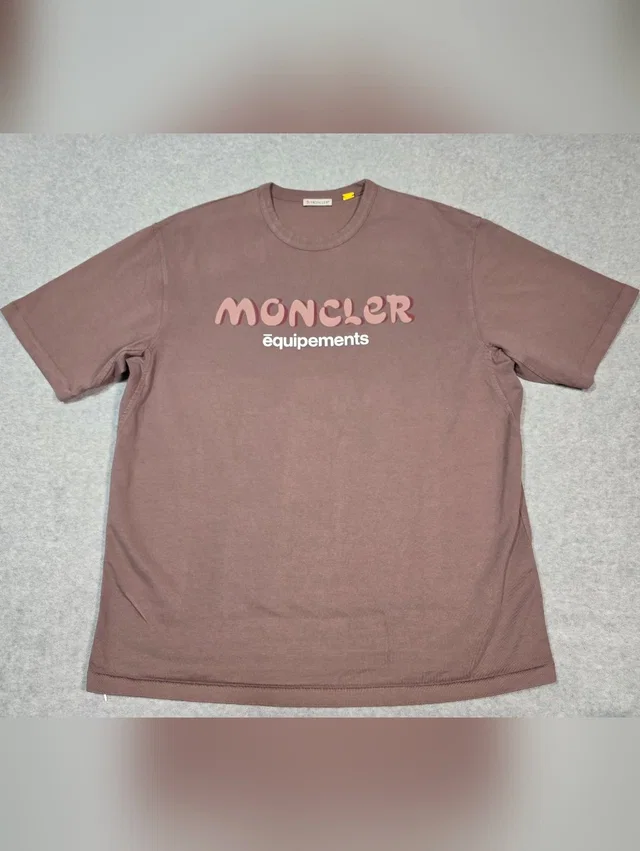 Moncler T-Shirt Tee Top Size S in brown|red from Poshmark, photo 1 of 1