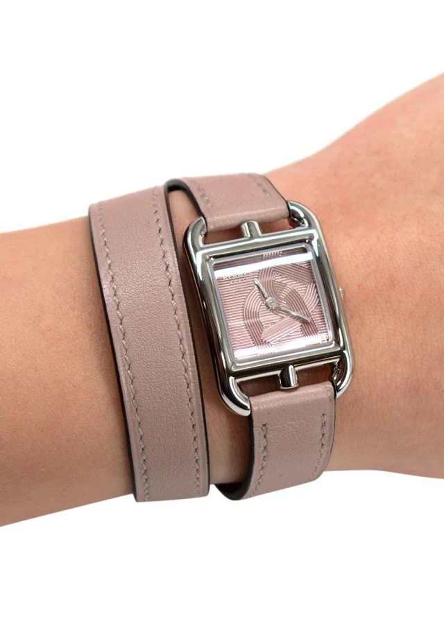 Hermès Glycine Anchor Chain Small Model Cape Cod Watch with Double Tour Strap in Leather from HEWI, photo 8 of 10