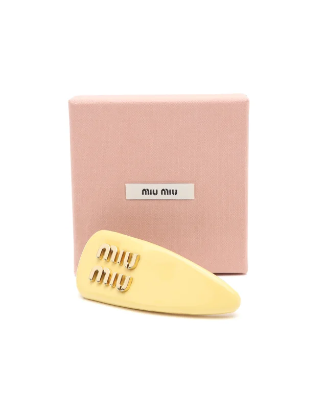 Miu Miu Logo Hair Clip from A Retro Tale, photo 2 of 3