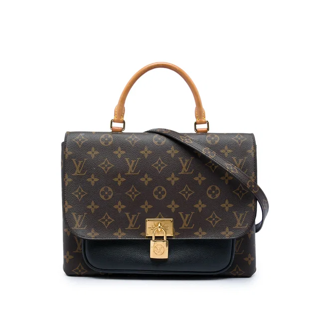 Brown Louis Vuitton Monogram Marignan Satchel in Brown Coated canvas from Designer Revival