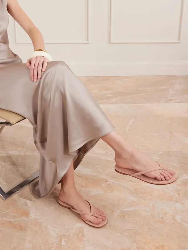 GIANVITO ROSSI Calypso suede sandals in Orange, photo 2 of 2 from NET-A-PORTER (Canada)