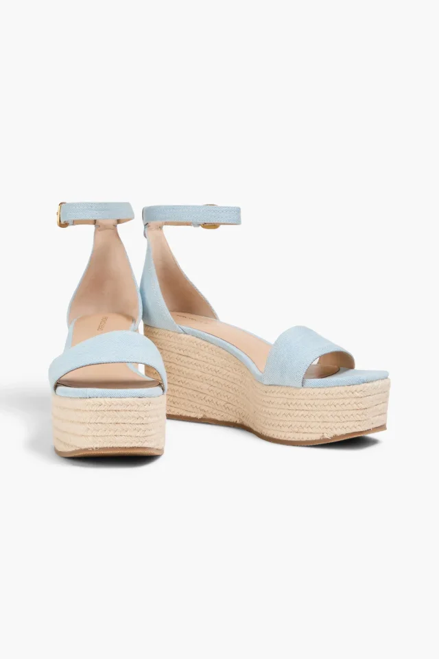 Veronica Beard Gianna Denim Espadrille Wedge Sandals, photo 2 of 4 from THE OUTNET