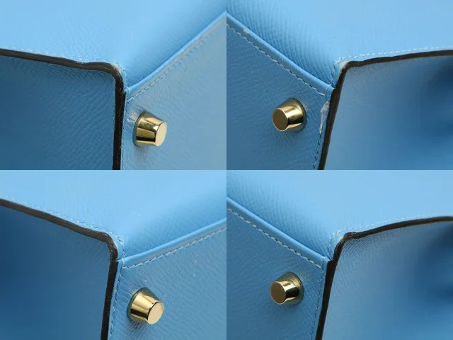 Hermès Blue Paradis Epsom Kelly 28 in Blue Epsom leather from Ann's Fabulous Finds, photo 8 of 11