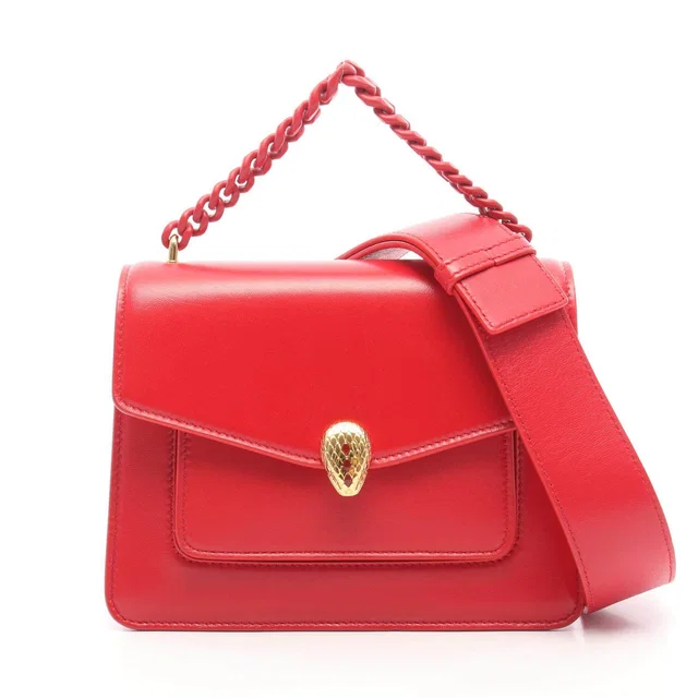 Bvlgari Serpenti Forever leather 2way handbag in Leather from LuxUness