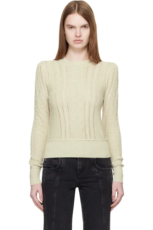 Isabel Marant Etoile Off-White Kayln Sweater, image 1 of 1 from SSENSE