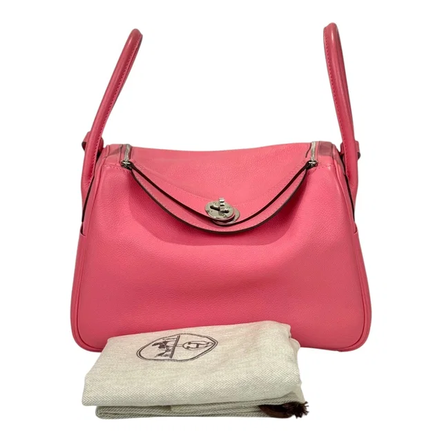 Hermès Lindy 26cm Lipstick Pink Evercolor in Pink from Luxury Promise